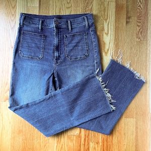 Mother Hustler Patch Pocket Ankle Fray, Out for the Evening